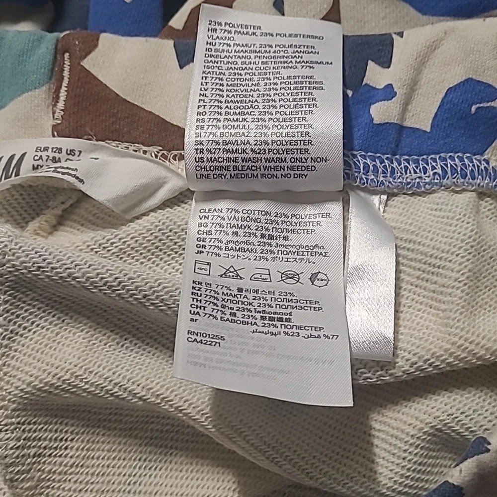 BOY'S H&M DINOSAUR SWEATPANTS